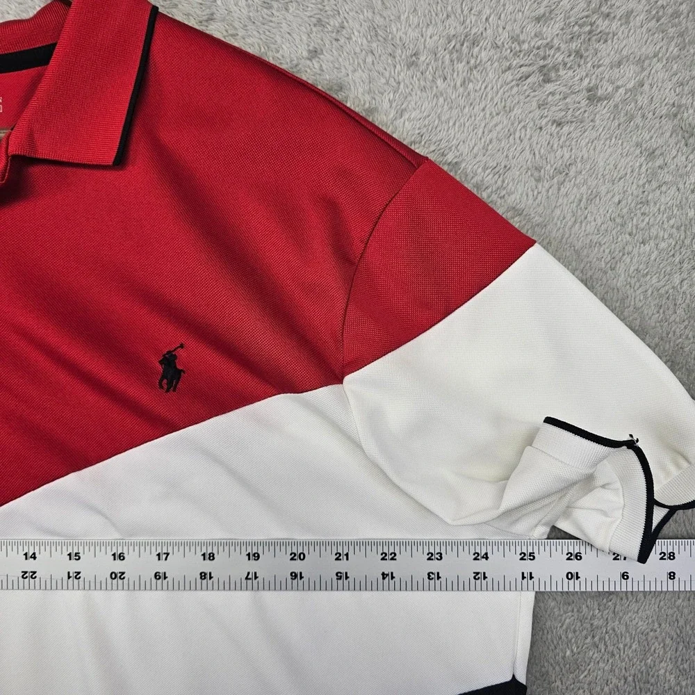 Polo Ralph Lauren Performance Color Block Golf Polo Shirt Men's XL Preppy Casual